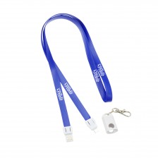 3 in 1 Customize Lanyard Keychain USB Charging